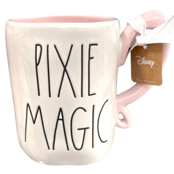 NWT Rae Dunn Disney Tinkerbell Pixie Magic White Pink Ceramic Tinker Bell Mug - Picture 12 of 12